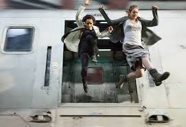 Plenty of jumping in "Divergent."